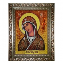 The Amber Icon The Blessed Virgin The Flaming 15x20 cm The Amber Icon The Blessed Virgin The Flaming 15x20 cm - фото