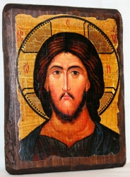An icon under the old days Lord Almighty with gilding 17x23 cm An icon under the old days Lord Almighty with gilding 17x23 cm - фото