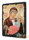 Икона под старину Пресвятая Богородица Утоли моя печали с позолотой 7x10 см
