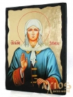 The icon under the antiquity The Blessed Saint Xenia of Petersburg with gilding 30x42 cm