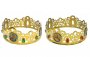Wedding Crowns, brass, stone
