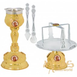 Eucharistic set GOLD SMALTO 250ML - фото