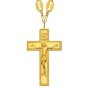 Cross protoiereysky silver gilded chain