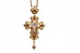 Pectoral cross with brass ornaments