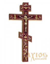 Altar cross number 2-10, gilding, enamel - фото