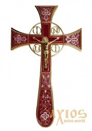 Maltese Altar Cross, No. 4-2, gilding, red enamel - фото