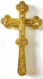 Altar cross, gold color - фото