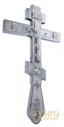 Rectangular altar cross nickel  - фото