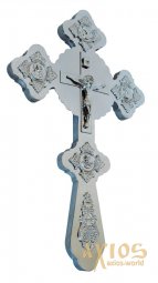 Figured altar cross No. 2 nickel - фото