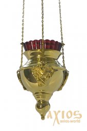 Icon lamp with cherubs f.100 gilding - фото
