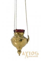 Hanging lamp with cherubs No. 12 f.120 gilded - фото