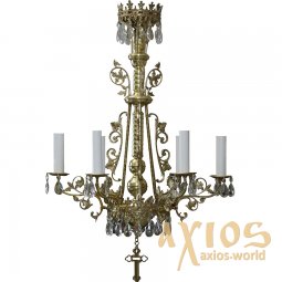 Chandelier, one tires, 6 candles С 02-6-1 - фото