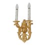 Sconce 2 candles, brass, lacquer