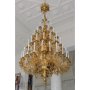 Chandelier 4 yards, 58 sv, brass, lacquer