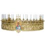 Horos for the Chandelier No. 1, 24 sv, 3 icons, brass, lacquer
