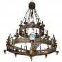 Individual Chandelier in the patina №2