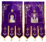 Purple fabric banners (pair) 68x110 cm - No. 2