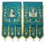 Green fabric banners (pair) 68x110 cm - No. 3