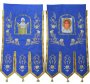 Blue fabric banners (pair) 68x110 cm - No. 3