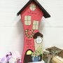 Original gift "House of Happiness", Stand for keys, handmade (10.14) 25 cm
