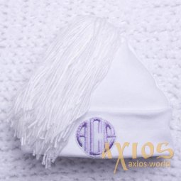 Cap Emilia, white color (h_008) - фото