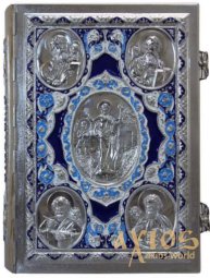 Gospel altarpiece in a metal frame - фото