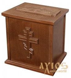 Donation Box table WOOD-№1, 25х27х20 cm - фото