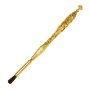 Anointing Brush, brass in gilding with additional brushes 160x5 mm