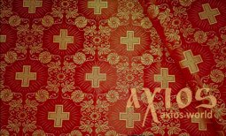Church thin fabric with crosses and flowers (GREECE) - фото