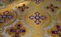 Church fabric metallic with crosses (Greece)