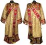 Proto-Deacon vestment of brocade and embroidered on dense satin 047d