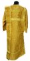 Vestments for the deacons(150 см  with orarion and handrails, yellow brocade
