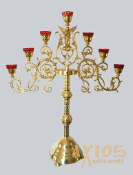 Seven-branched altar candlestick No. 2 1-support - фото