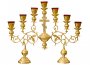 Semi-candlestick on the table, middle, on 2 legs