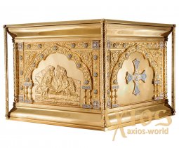 The altar is metal No. 4, gilded with brass cornices for varnish, enamel - фото