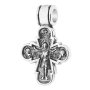 Neck cross, silver 925 ° with blackening, 25x18 mm, O 132162