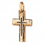 Native cross, silver 925 ° with gilding and blackening, 33x16 mm, O 131745