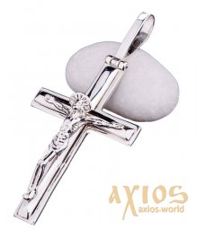 Neck cross, silver 925 °, 42x25 mm, O 131477 - фото