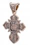The cross «Crucifixion», gold 585 °, with blackening 40x30 mm, О п02653