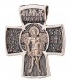 Native cross «Archangel Michael», gold 585 °, with blackening 35x30 mm, О п02684