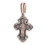 The natty cross «Lord Almighty. Saint Alexander Nevsky», gold 585 °, with blackening 40x32 mm, О п02669