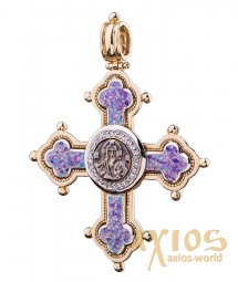 The cross, gold 585, О п00534 - фото