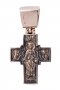 The cross «Savior on the throne. Mother of God on the throne», gold 585 with black, 42x23mm, О п02432