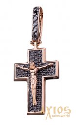 The cross «Crucifixion», gold 585, 30х15mm, О 270045 - фото