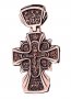 The cross «Crucifixion. Icon of the Mother of God «Sovereign», gold 585, with blackening, 60х40mm, О п01615