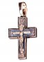 The cross «Crucifixion», gold 585, with blackening 33x18mm, О п01406