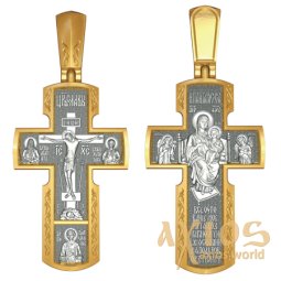 CROSS, CRUCIFICATION. HEALERS. ICON OF THE MOTHER OF GOD "THE Tsaritsa" - фото