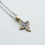 Cross silver with gilding, 21x17 mm О 131798