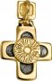 Cross «Korsun», silver 925° gold plated, amethyst