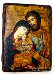 Icon Antique Holy Family 13x17 cm - фото
